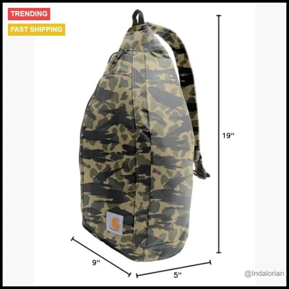 Durable Sling Crossbody Backpack Water Resistant Tablet Sleeve Adjustable Strap